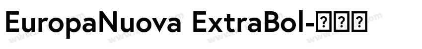 EuropaNuova ExtraBol字体转换